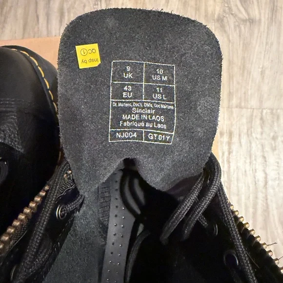 Dr. Martens Sinclair Milled Nappa Leather Platform Boots - Picture 16 of 17